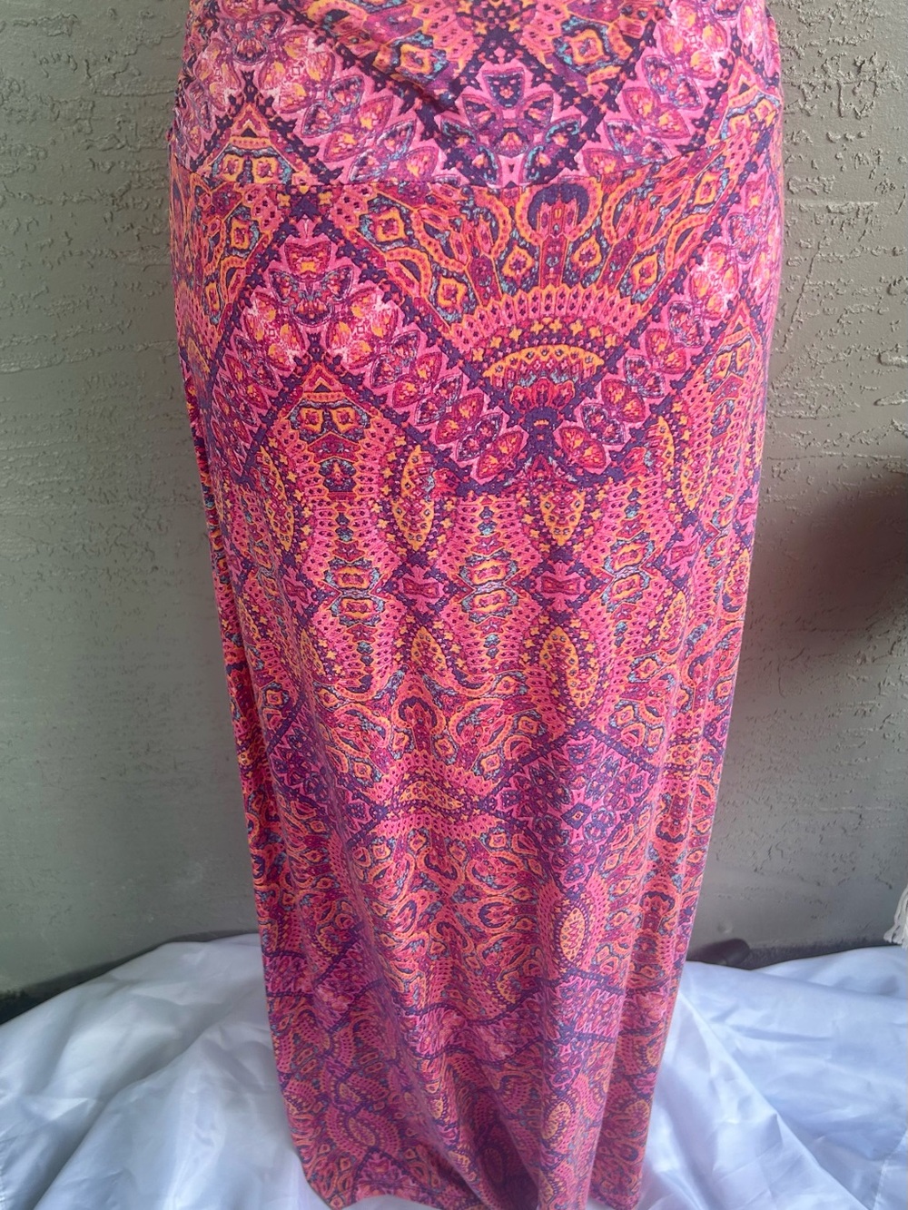 Cynthia Rowley Pink and Purple Paisley Maxi Skirt - Picture 2 of 5